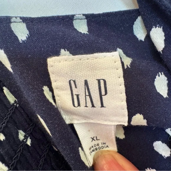 LAST CALL FINAL PRICE GREAT DEAL GAP Polka Dot adjust straps smocked back  XL - Picture 5 of 5